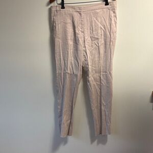 Jigsaw Soft Pink linen blend sz 10 Trousers